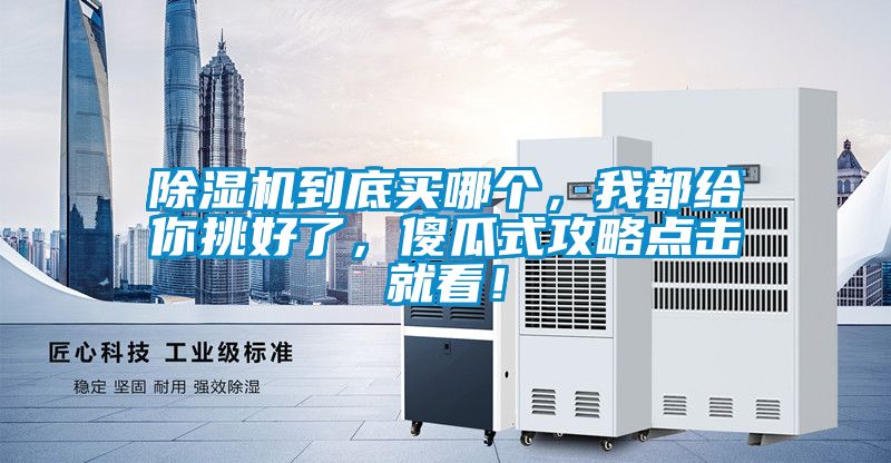 除濕機到底買哪個，我都給你挑好了，傻瓜式攻略點擊就看！