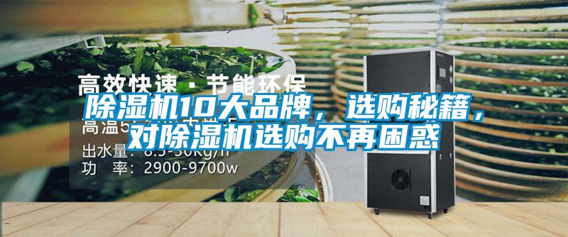 除濕機10大品牌，選購秘籍，對除濕機選購不再困惑