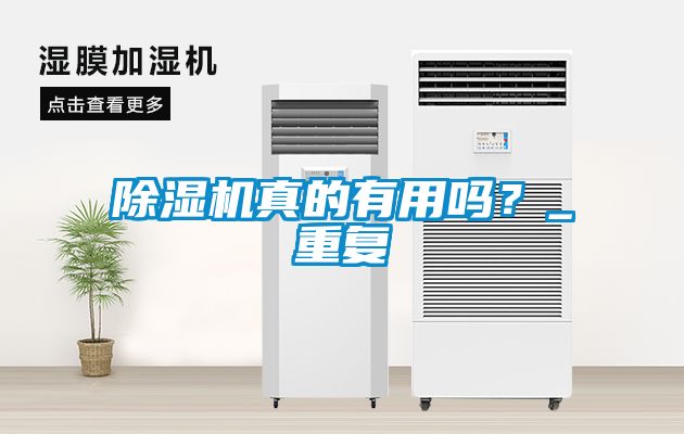 除濕機真的有用嗎？_重復