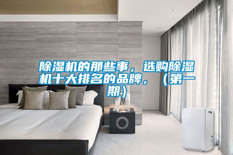 除濕機的那些事，選購除濕機十大排名的品牌，（第一期）