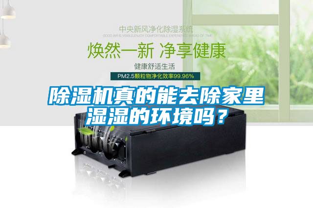 除濕機真的能去除家里濕濕的環境嗎？