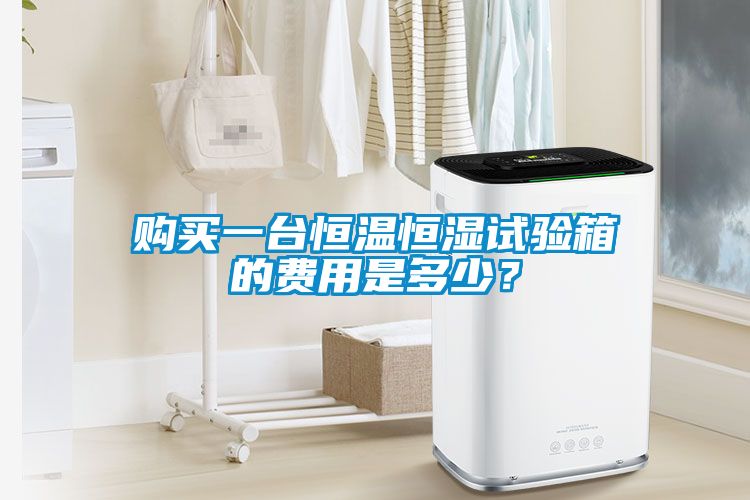 購買一臺恒溫恒濕試驗箱的費用是多少？