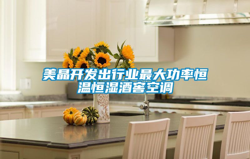 美晶開發出行業最大功率恒溫恒濕酒窖空調