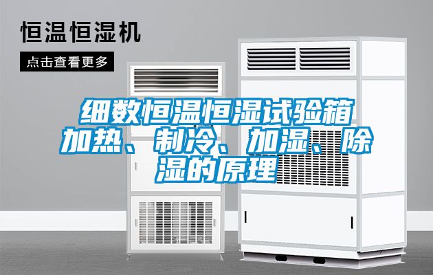 細數恒溫恒濕試驗箱加熱、制冷、加濕、除濕的原理
