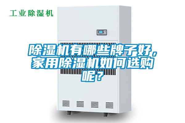 除濕機有哪些牌子好，家用除濕機如何選購呢？