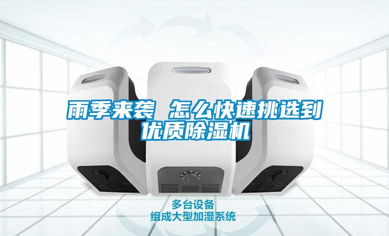 雨季來襲 怎么快速挑選到優質除濕機