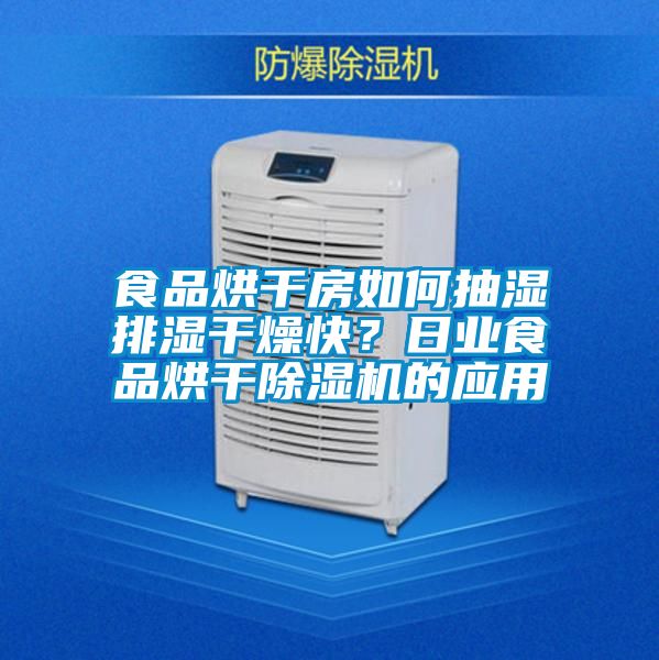 食品烘干房如何抽濕排濕干燥快？日業食品烘干除濕機的應用
