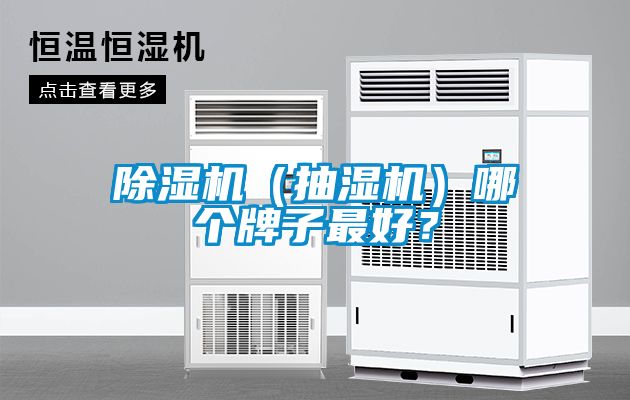 除濕機（抽濕機）哪個牌子最好？