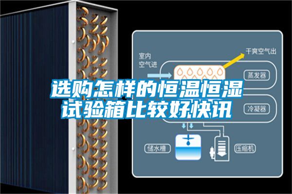 選購怎樣的恒溫恒濕試驗箱比較好快訊