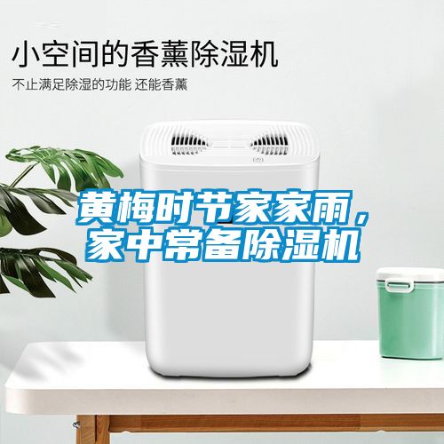 黃梅時節家家雨，家中常備除濕機
