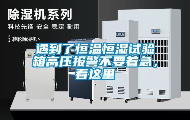遇到了恒溫恒濕試驗箱高壓報警不要著急，看這里