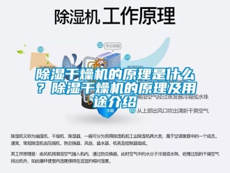 企業新聞除濕干燥機的原理是什么？除濕干燥機的原理及用途介紹
