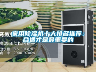 常見問題家用除濕機十大排名推薦：合適才是最重要的