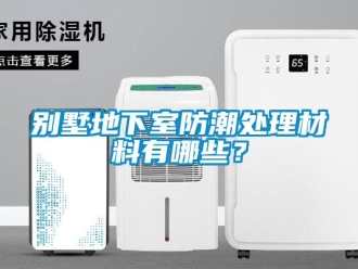 企業新聞別墅地下室防潮處理材料有哪些？