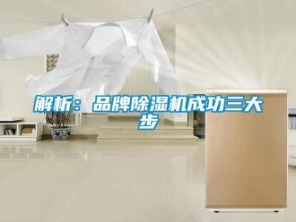 行業新聞解析：品牌除濕機成功三大步