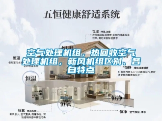 行業新聞空氣處理機組，熱回收空氣處理機組，新風機組區別、各自特點