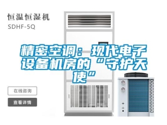 行業新聞精密空調：現代電子設備機房的“守護天使”