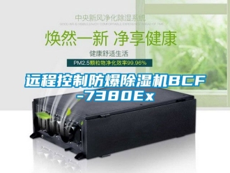 企業新聞遠程控制防爆除濕機BCF-7380Ex