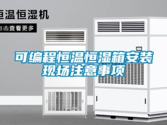 知識百科可編程恒溫恒濕箱安裝現場注意事項