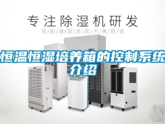 知識百科恒溫恒濕培養箱的控制系統介紹