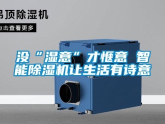 行業新聞沒“濕意”才愜意 智能除濕機讓生活有詩意