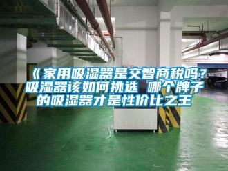 企業新聞《家用吸濕器是交智商稅嗎？吸濕器該如何挑選 哪個牌子的吸濕器才是性價比之王