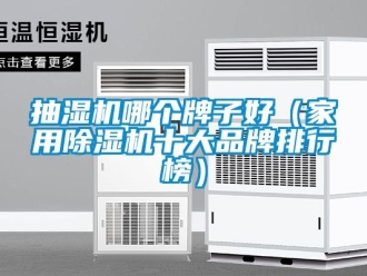 企業新聞抽濕機哪個牌子好（家用除濕機十大品牌排行榜）