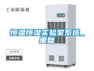 知識百科恒溫恒濕實驗室系統_重復