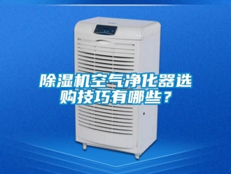 行業新聞除濕機空氣凈化器選購技巧有哪些？