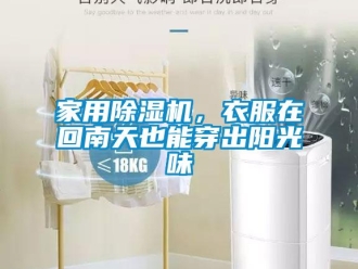 行業新聞家用除濕機，衣服在回南天也能穿出陽光味