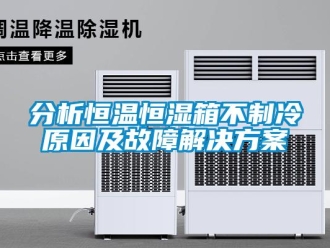 知識百科分析恒溫恒濕箱不制冷原因及故障解決方案