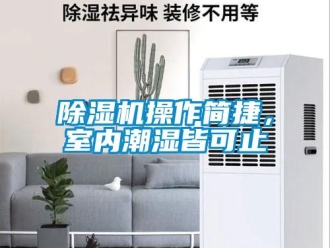 企業新聞除濕機操作簡捷，室內潮濕皆可止