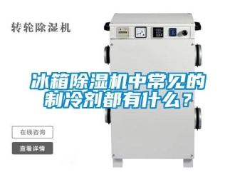 常見問題冰箱除濕機中常見的制冷劑都有什么？
