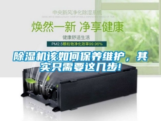 行業新聞除濕機該如何保養維護，其實只需要這幾步!