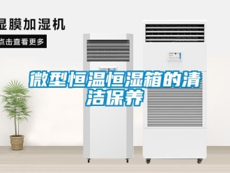 知識百科微型恒溫恒濕箱的清潔保養