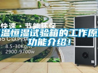知識百科恒溫恒濕試驗箱的工作原理功能介紹！