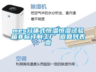 常見問題mes分體式恒溫恒濕試驗箱非標訂制工廠 返回列表頁