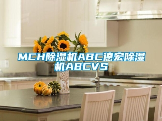 企業新聞MCH除濕機ABC德宏除濕機ABCVS