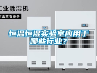 知識百科恒溫恒濕實驗室應用于哪些行業？