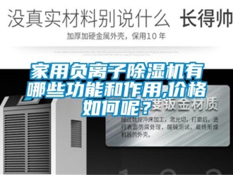企業新聞家用負離子除濕機有哪些功能和作用,價格如何呢？