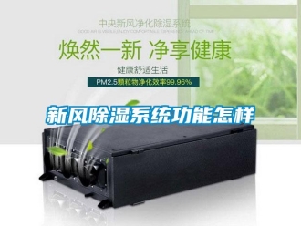 常見問題新風除濕系統功能怎樣