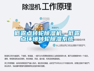 企業新聞低露點轉輪除濕機，低露點環境轉輪除濕系統