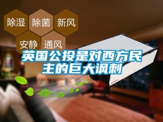 知識百科英國公投是對西方民主的巨大諷刺