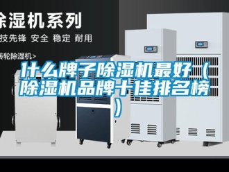 企業新聞什么牌子除濕機最好（除濕機品牌十佳排名榜）