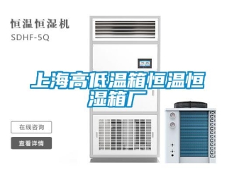 知識百科上海高低溫箱恒溫恒濕箱廠
