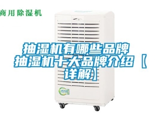 企業新聞抽濕機有哪些品牌 抽濕機十大品牌介紹【詳解】