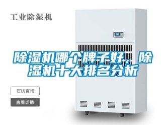 行業新聞除濕機哪個牌子好，除濕機十大排名分析