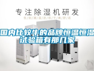 知識百科國內比較牛的品牌恒溫恒濕試驗箱有那幾家