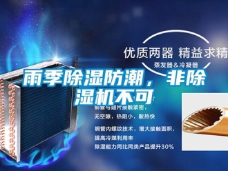 知識百科雨季除濕防潮，非除濕機不可