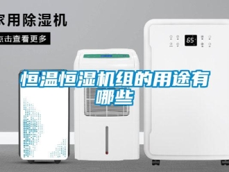 行業新聞恒溫恒濕機組的用途有哪些